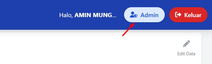 Tampilan Ikon Admin di Portal